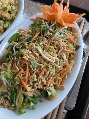 Veg noodles   at BEAR SANCTUARY in Ninh Binh