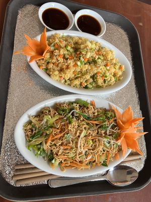 Noodles and rice   at BEAR SANCTUARY in Ninh Binh