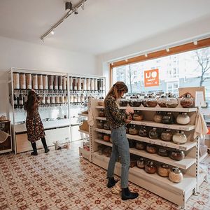 Shop interior at Original Unverpackt - Großbeerenstraße in Berlin