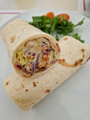 Salad wrap at Luca in Coimbra