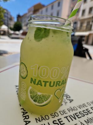Lemonade with mint at Luca in Coimbra