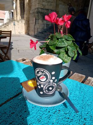 Soya milk available for cappuccino, latte etc at Luca in Coimbra