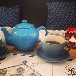 If you're not too hungry, just pop in for a cup of tea and a slice of cake!  at Luca in Coimbra