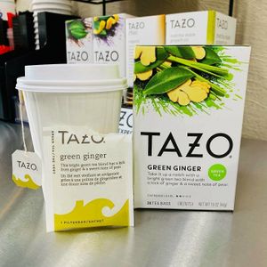 Warm tazo teas! at Lighthouse Yogurt Company in Klamath Falls