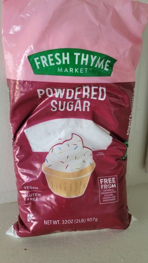 Vegan powdered sugar at Fresh Thyme Farmers Market - 82nd St in Indianapolis