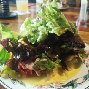 Kein Wunder, dass sich auch mein Gegenüber für einen Salat zum Essen entschieden hat.  at Köhlerstüble in Stuttgart