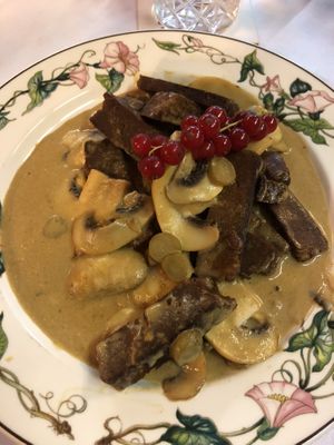 Stroganoff with homemade meat-alternative   at Köhlerstüble in Stuttgart