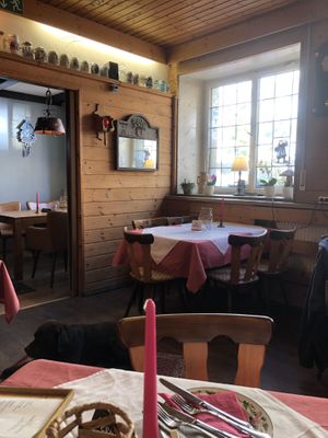 Rustic traditional part of the restaurant   at Köhlerstüble in Stuttgart