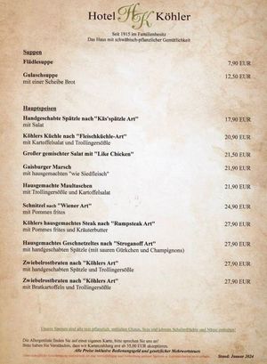  at Köhlerstüble in Stuttgart