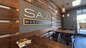 Just before the lunch rush   at Sajj Mediterranean - Coleman Ave in San Jose