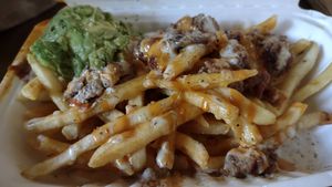 Ratchet fries - excellent but a little salty  at Ziggy's in San Luis Obispo