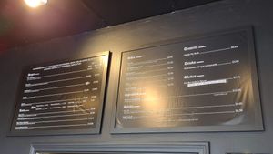 Wall menu!  at Ziggy's in San Luis Obispo