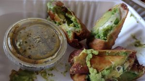 Avocado egg rolls - very good!  at Ziggy's in San Luis Obispo