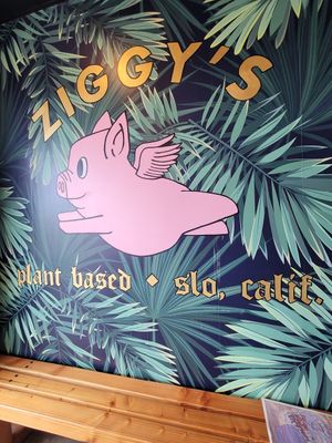 The cutest pig ever! 😍 at Ziggy's in San Luis Obispo