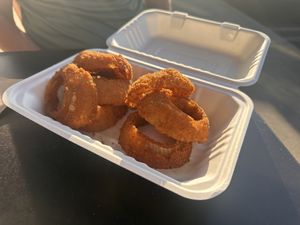 Onion Rings -panko battered, dipped in house  at Ziggy's in San Luis Obispo