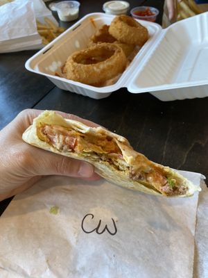 Crunch wrap  at Ziggy's in San Luis Obispo