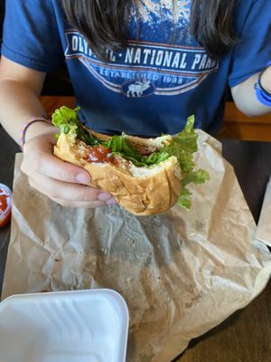 The Standard Impossible burger  at Ziggy's in San Luis Obispo