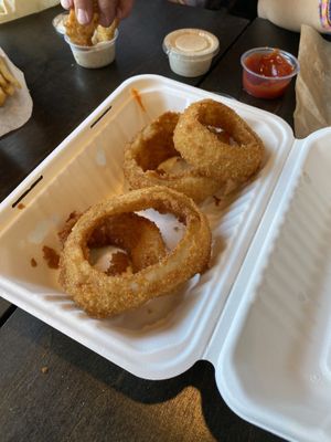 Onion rings   at Ziggy's in San Luis Obispo