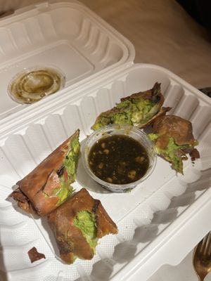 Avocado egg rolls   at Ziggy's in San Luis Obispo