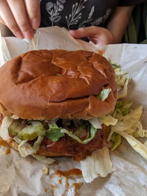 Chick'n sandwich at Ziggy's in San Luis Obispo