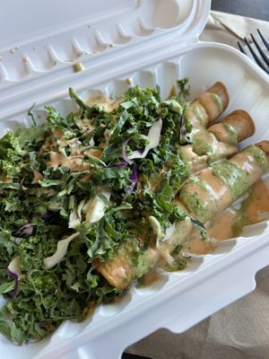 Black bean taquitos   at Ziggy's in San Luis Obispo