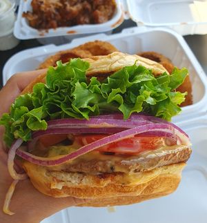 Burger at Ziggy's in San Luis Obispo