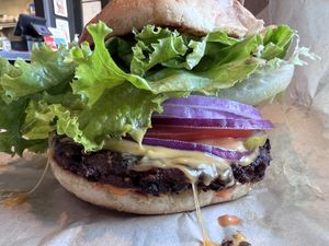 Standard with a Ziggy patty  at Ziggy's in San Luis Obispo