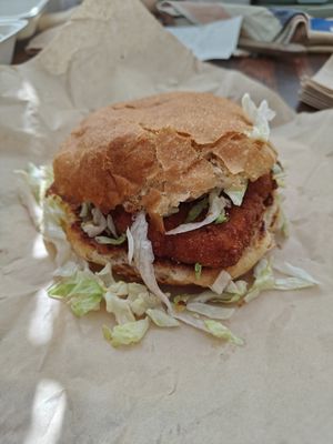 chick'n burger at Ziggy's in San Luis Obispo