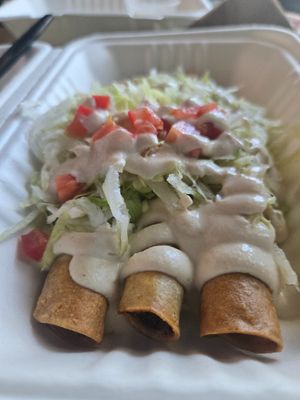 OG taquitos (impossible or black bean options) at Ziggy's in San Luis Obispo