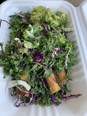 Impossible taquitos with guacamole  at Ziggy's in San Luis Obispo