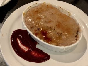 Vegan Crème Brûlée Rice Pudding at My Cocina Grill in Streamwood