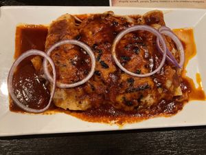 Enchiladas with shrimp at My Cocina Grill in Streamwood