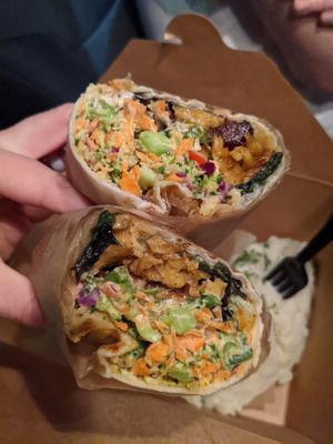 Tasty wrap  at Oh My Soul in Charlotte