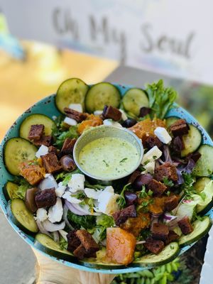 Saffa salad at Oh My Soul in Charlotte