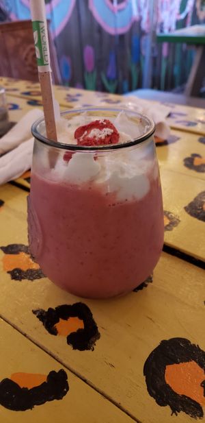 Strawberry shake - - excellent at Oh My Soul in Charlotte