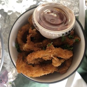 Onion rings side at Oh My Soul in Charlotte