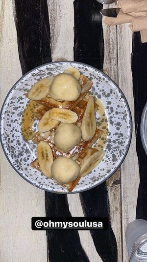 Waffles and Ice Cream #Veganuary at Oh My Soul in Charlotte