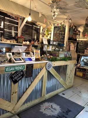 Interior, order counter and ice cream case!  at Oh My Soul in Charlotte