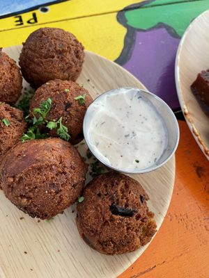 Hush puppies   at Oh My Soul in Charlotte
