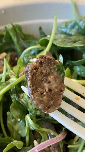 Biltong in the salad was so good  at Oh My Soul in Charlotte