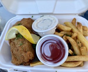 Vish and chips  at Oh My Soul in Charlotte