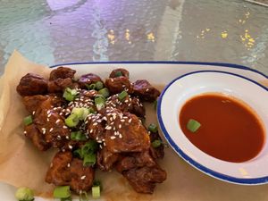 Zingalings—my boyfriend liked these but they were dry IMO and $15, ouch  at Oh My Soul in Charlotte