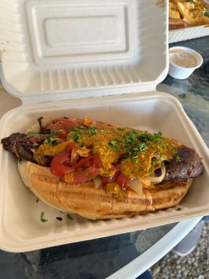 Vorie Roll. Soggy bread. Meat was over spiced and I love spicy food. at Oh My Soul in Charlotte