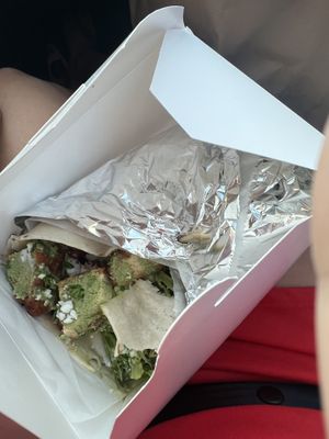 Greek goddess meal with tofu chicken   at Oh My Soul in Charlotte