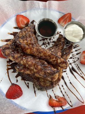Churro French toast  at Oh My Soul in Charlotte