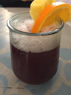 Mocktail- papaya & pineapple  at Oh My Soul in Charlotte