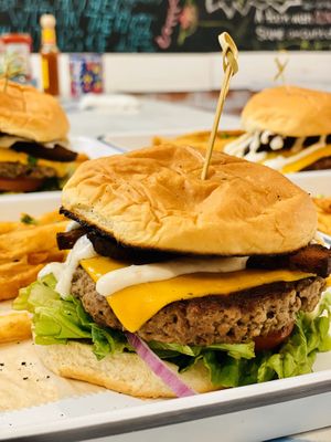 Impossible burger  at Oh My Soul in Charlotte