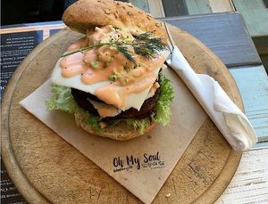 Burger 🍔  at Oh My Soul in Charlotte