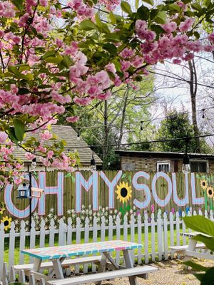Patio at Oh My Soul in Charlotte
