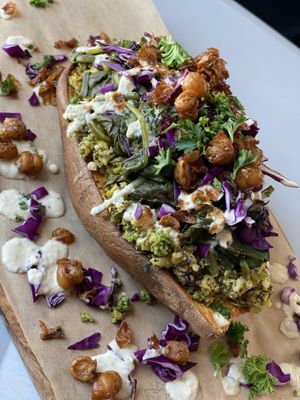 Fully Loaded Sweet Potato  at Oh My Soul in Charlotte